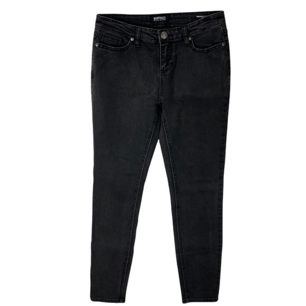 Buffalo David Bitton Francesca Womens Jeans Size 2 Stretch Gray Denim Skinny Mid